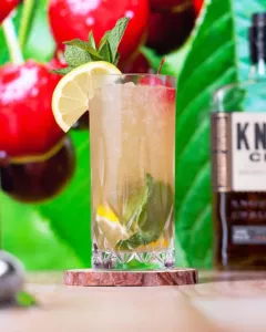 Cherry Whiskey Smash Cocktail Recipe